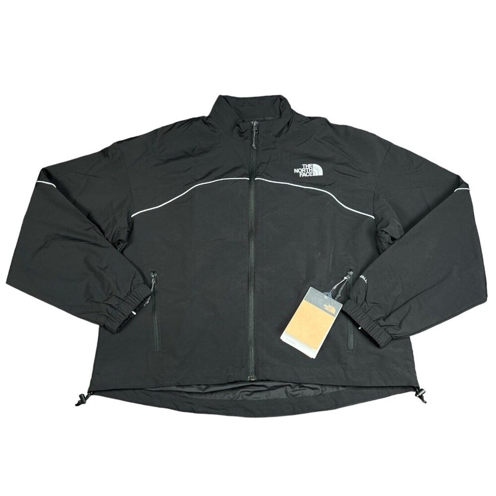 The North Face Tek Piping Full Zip Black Wind Jacket Women's Sizes S - XXL *